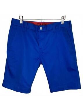 Levis Sta-Prest Mens Shorts Wrinkle Resistant Outdoor Utility Blue WorkWear 30 W
